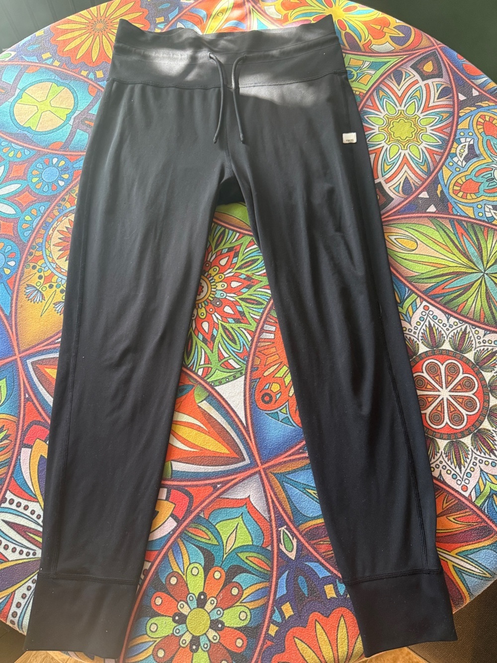 Vuori Black Leggings with Drawstring Waist